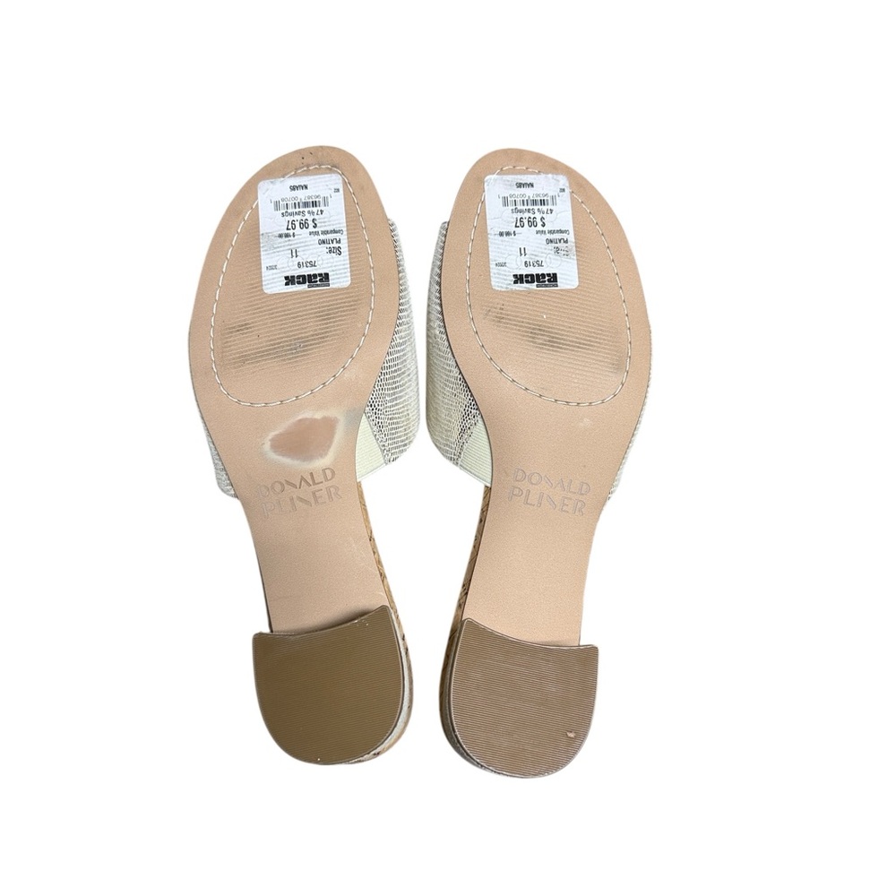 Donald J. Pliner Silver Sandals - Picture 7 of 8
